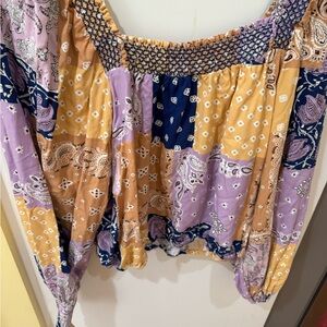 Wrangler Retro Patchwork Boho Blouse